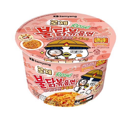 Large Cup Rose Buldak Bokkeum Myeon