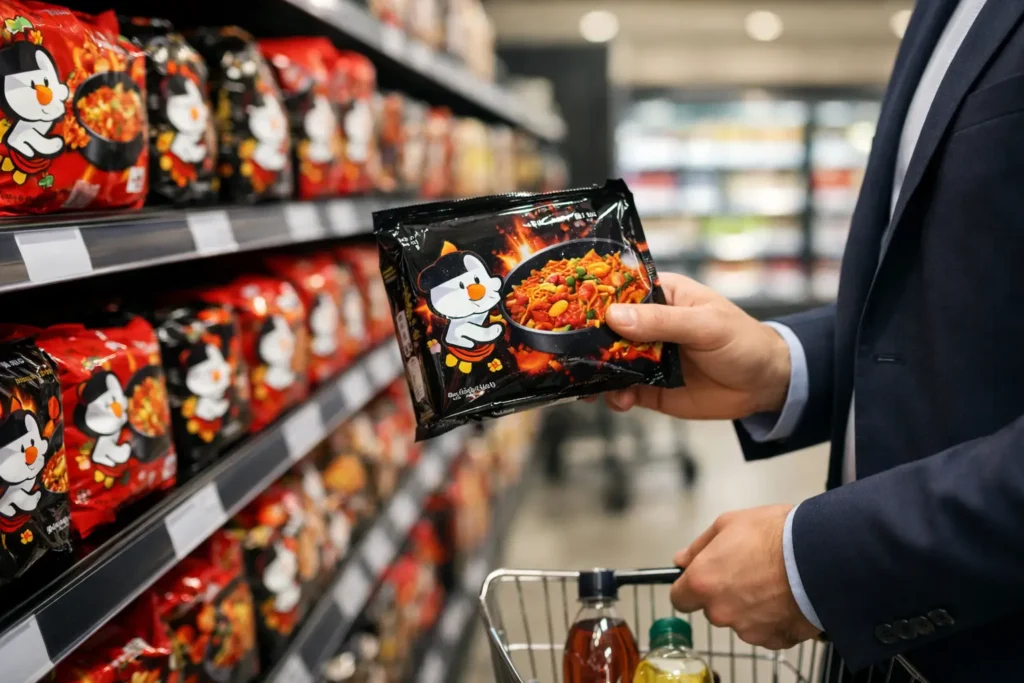 Buldak Shelf Velocity Case Study for UK Buyers